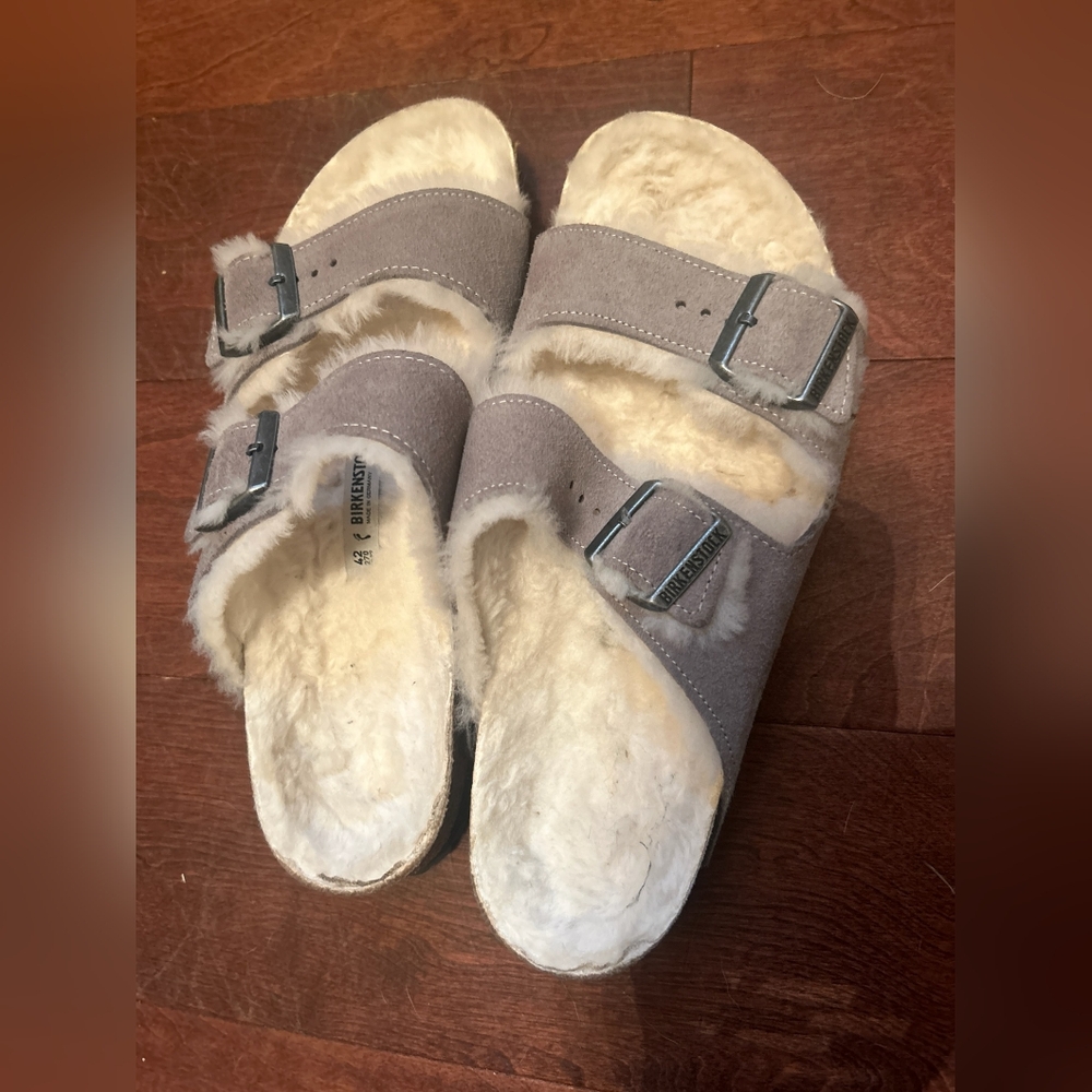 Birkenstock Arizona Shearling 42 like new